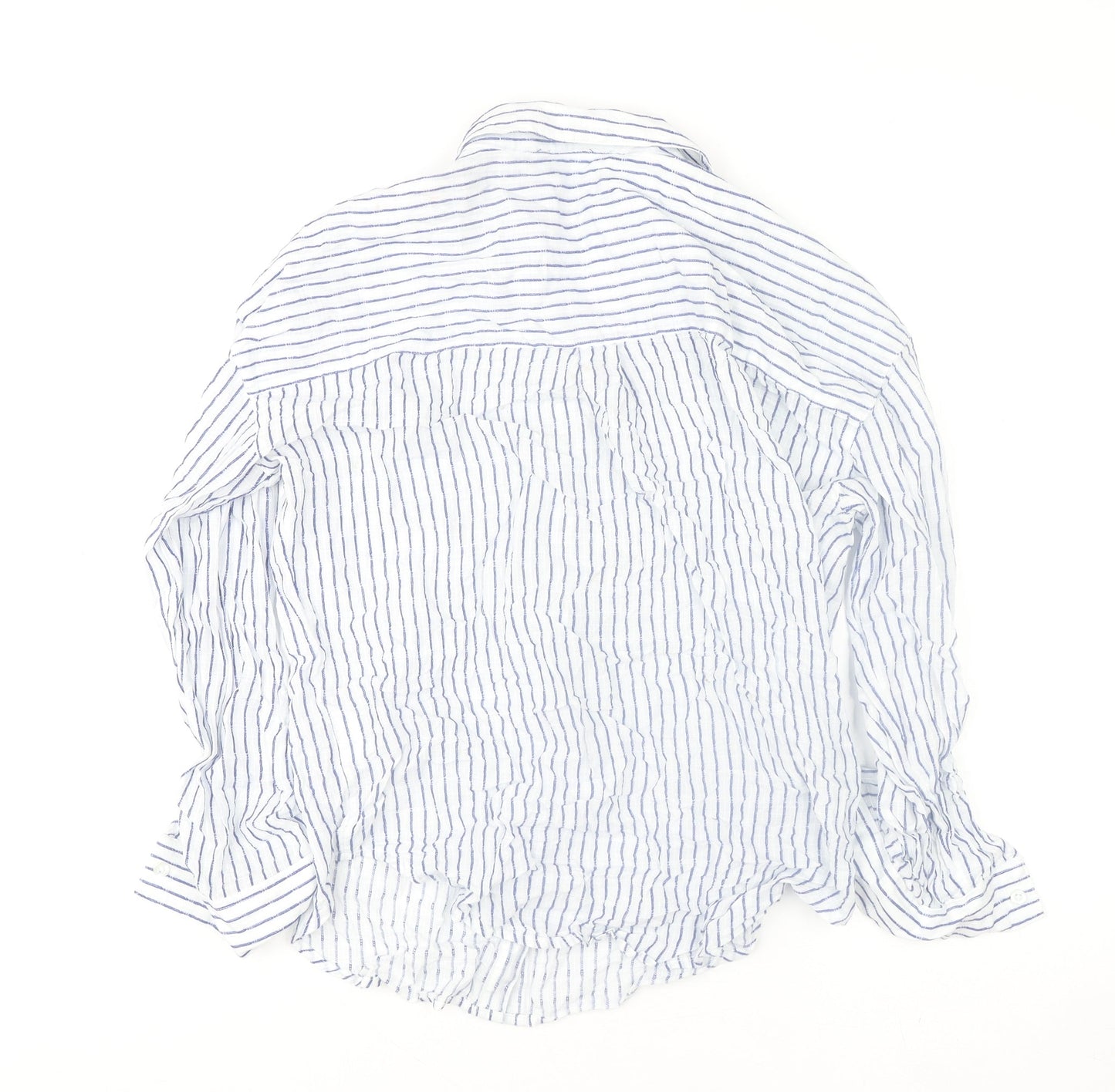 Womens UK Size XL VERO MODA White Basic Button-Up