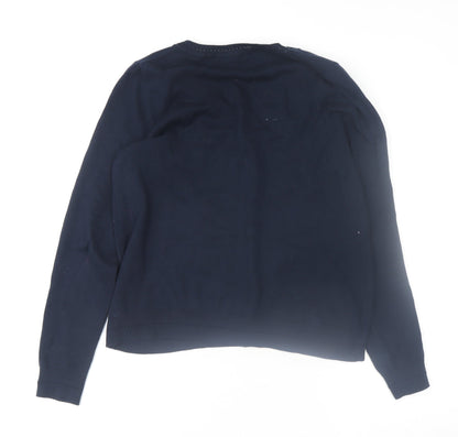Womens UK Size M Boden Blue Pullover Jumper