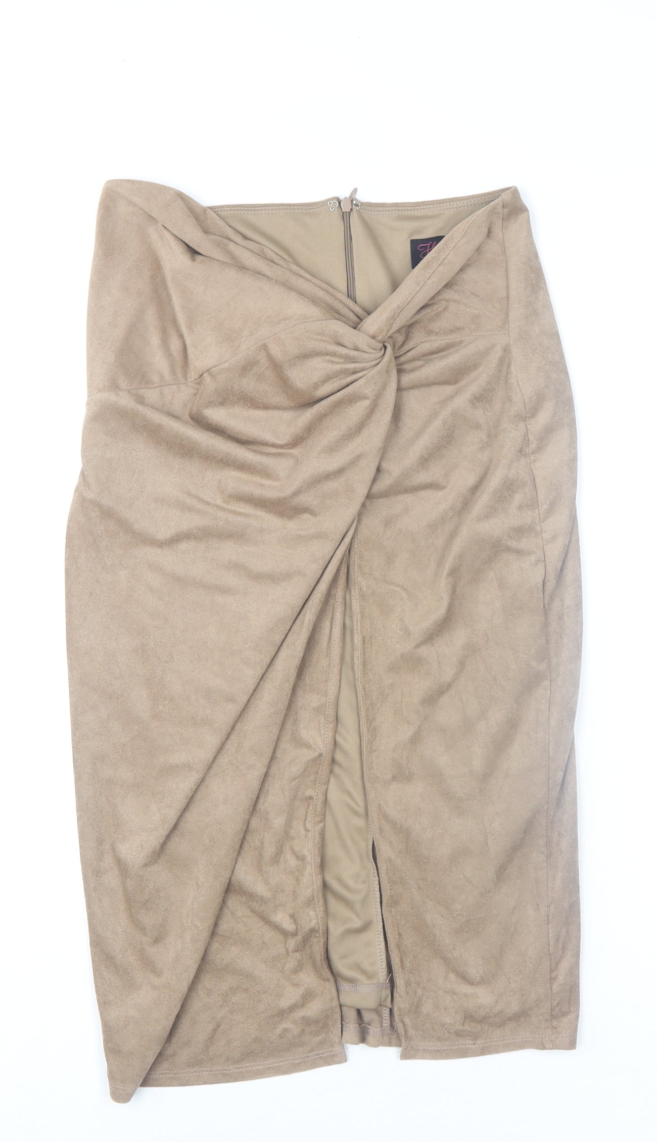 Womens UK Size M WOW Couture Wrap Suede Skirt