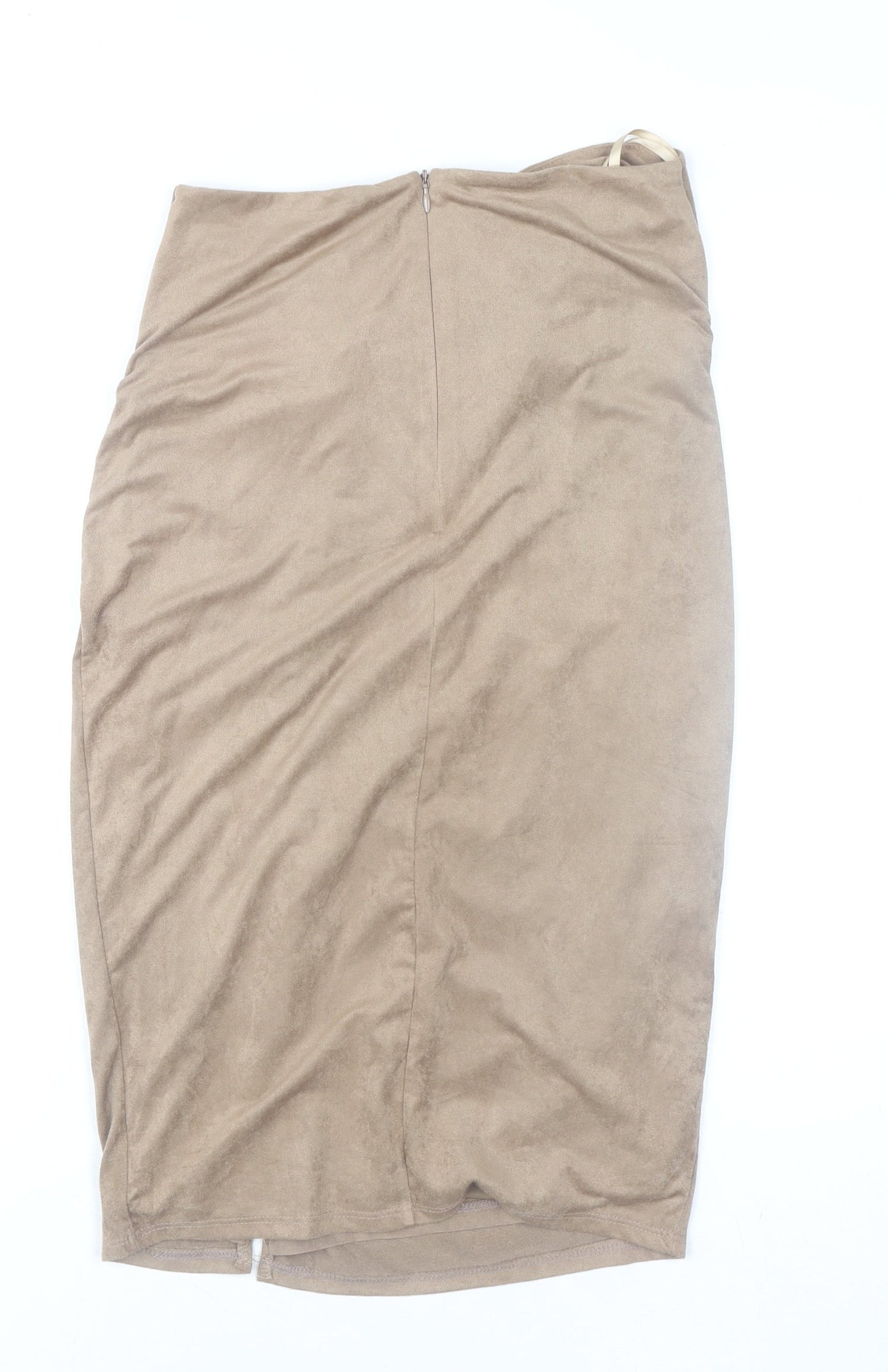 Womens UK Size M WOW Couture Wrap Suede Skirt