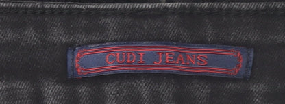 Womens UK Size 27 Cudi Jeans Slim Fit Skinny Black Jeans