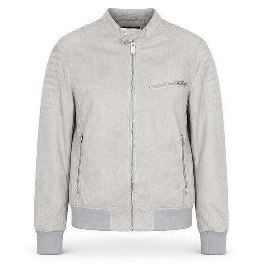 Womens UK Size S River Island Grey Bomber Jacket