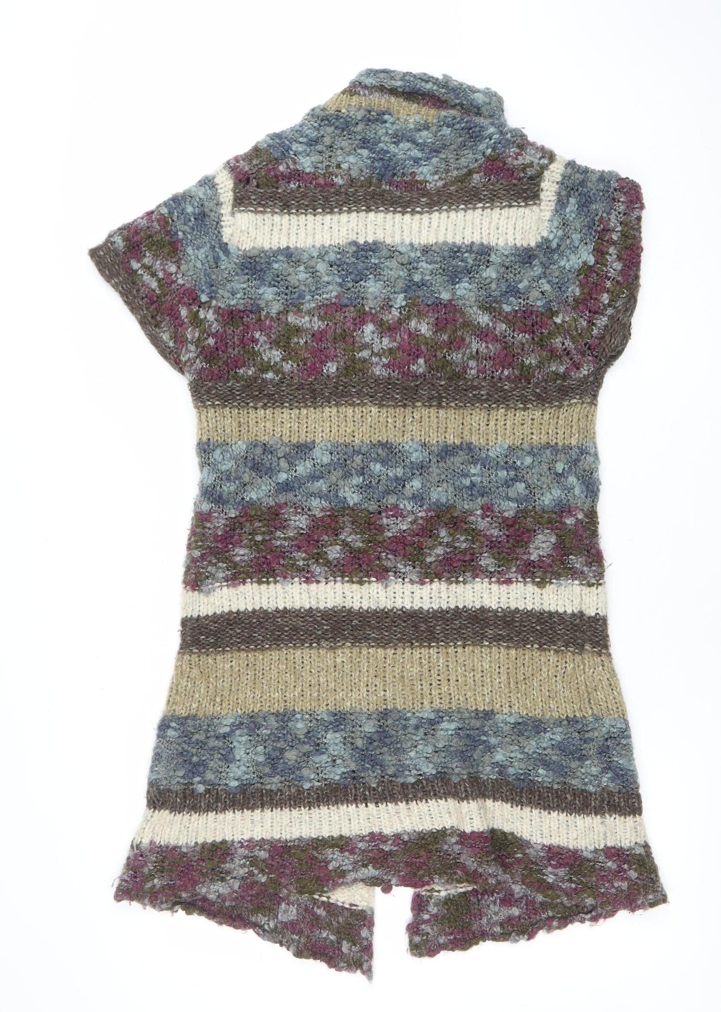 Womens UK Size M Sandwich Multicoloured Cardigan Jumper