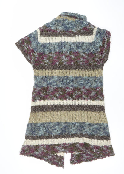 Womens UK Size M Sandwich Multicoloured Cardigan Jumper