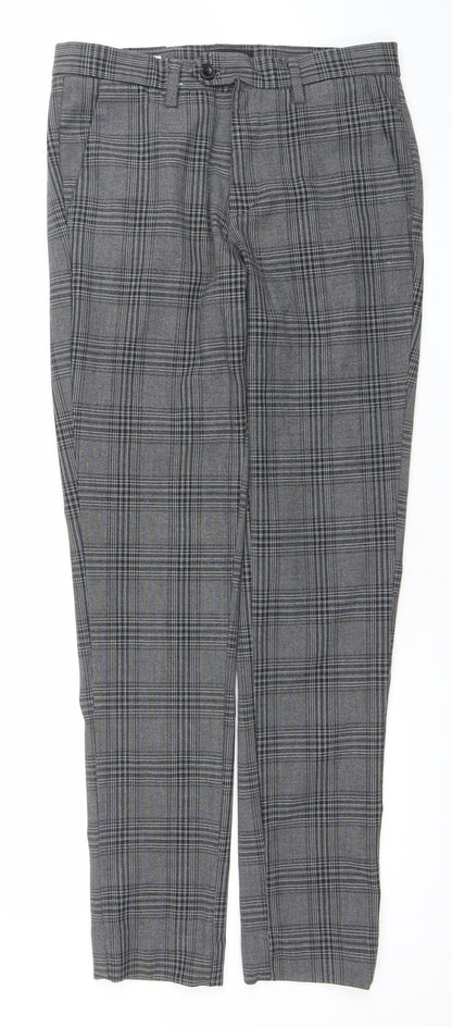 Mens UK Size 29 32 JACK & JONES Slim Fit Chino Grey Trousers