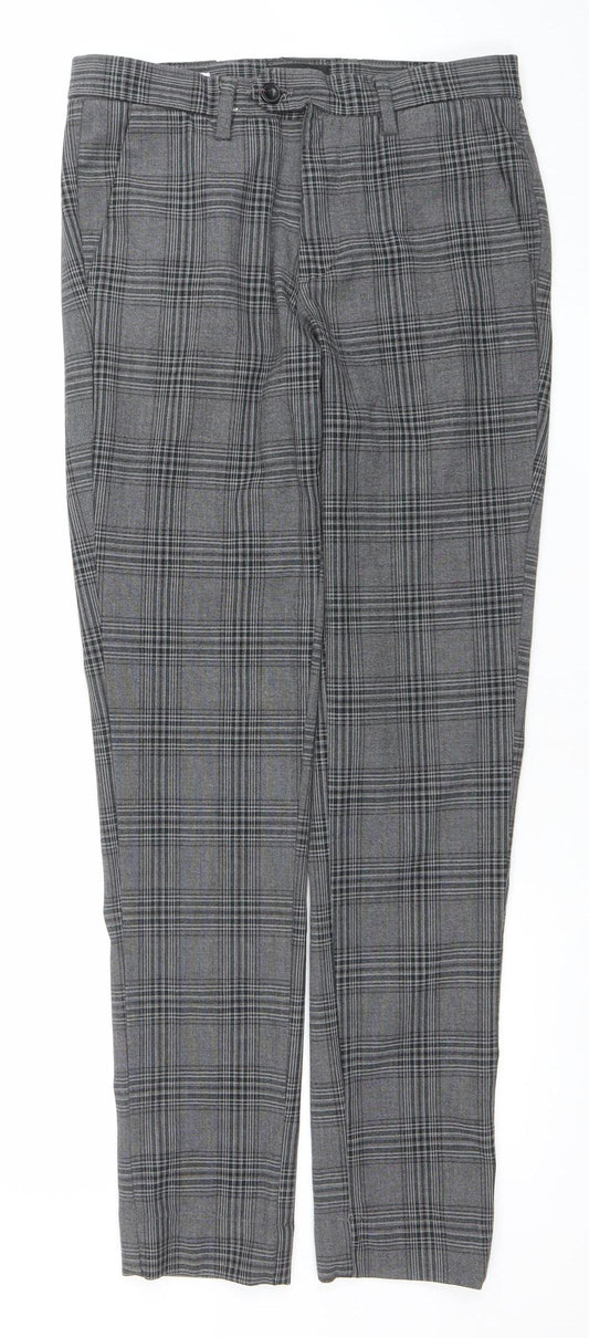 Mens UK Size 29 32 JACK & JONES Slim Fit Chino Grey Trousers