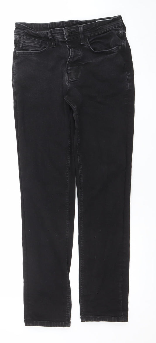 Mens UK Size M Denim Co. Slim Fit Slim Black Jeans