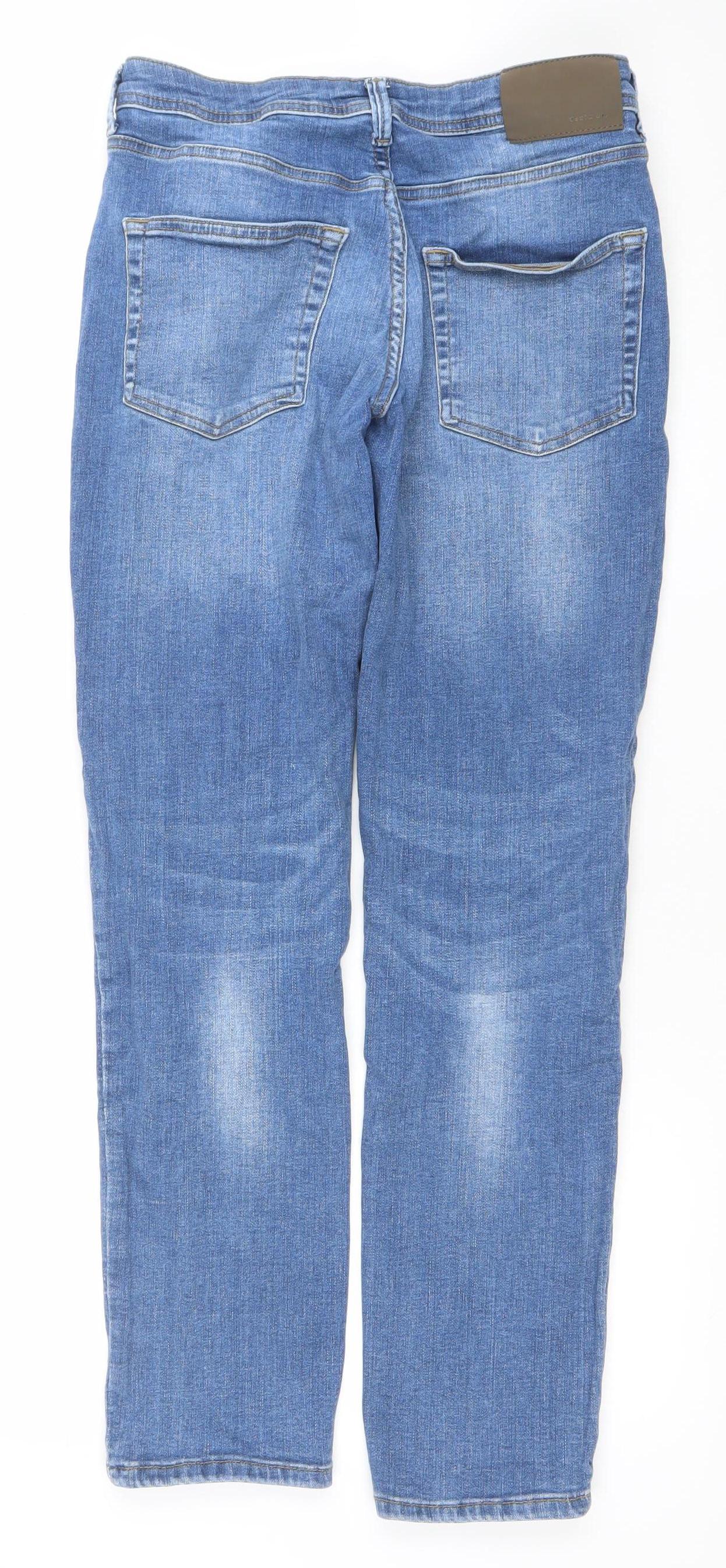 Mens UK Size M Denim Co Regular Fit Straight Blue Jeans