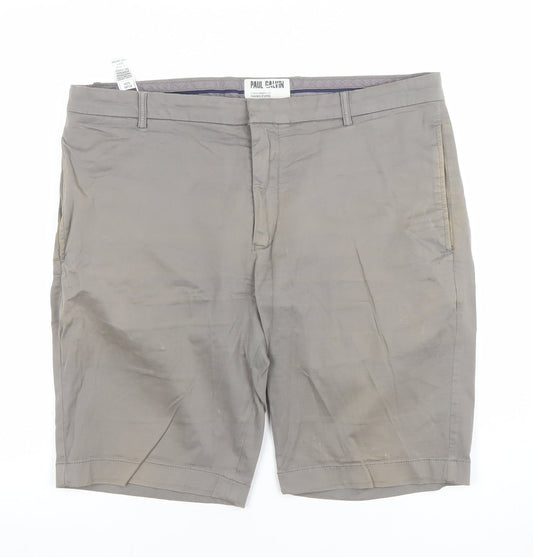 Mens UK Size 32R Paul Calvin Regular Fit Chino Shorts