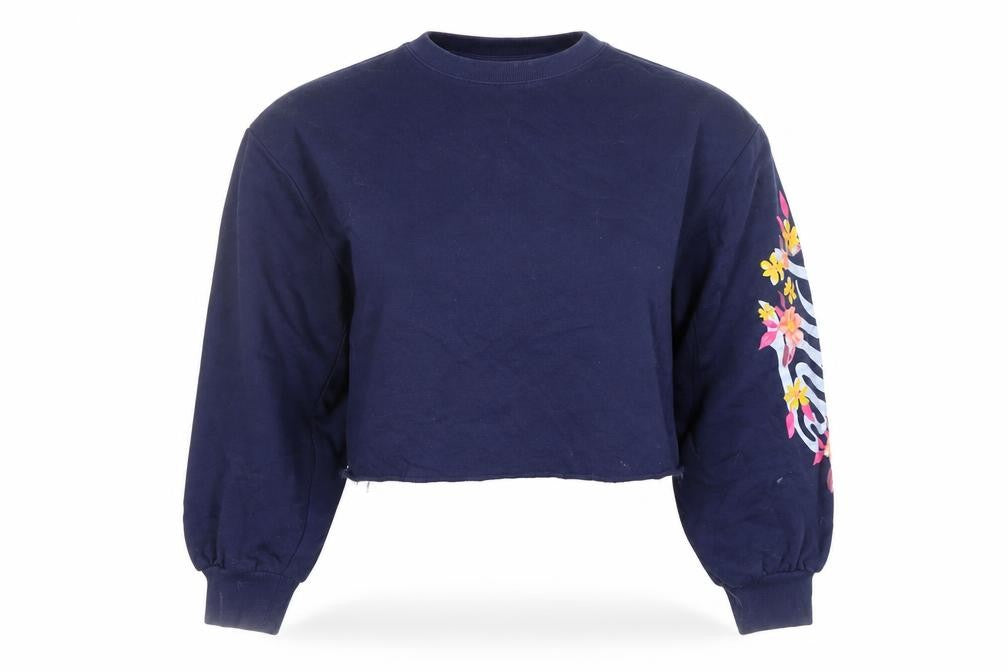 Womens UK Size XS Victoria’s Secret PINK Blue Pullover Sweatshirt