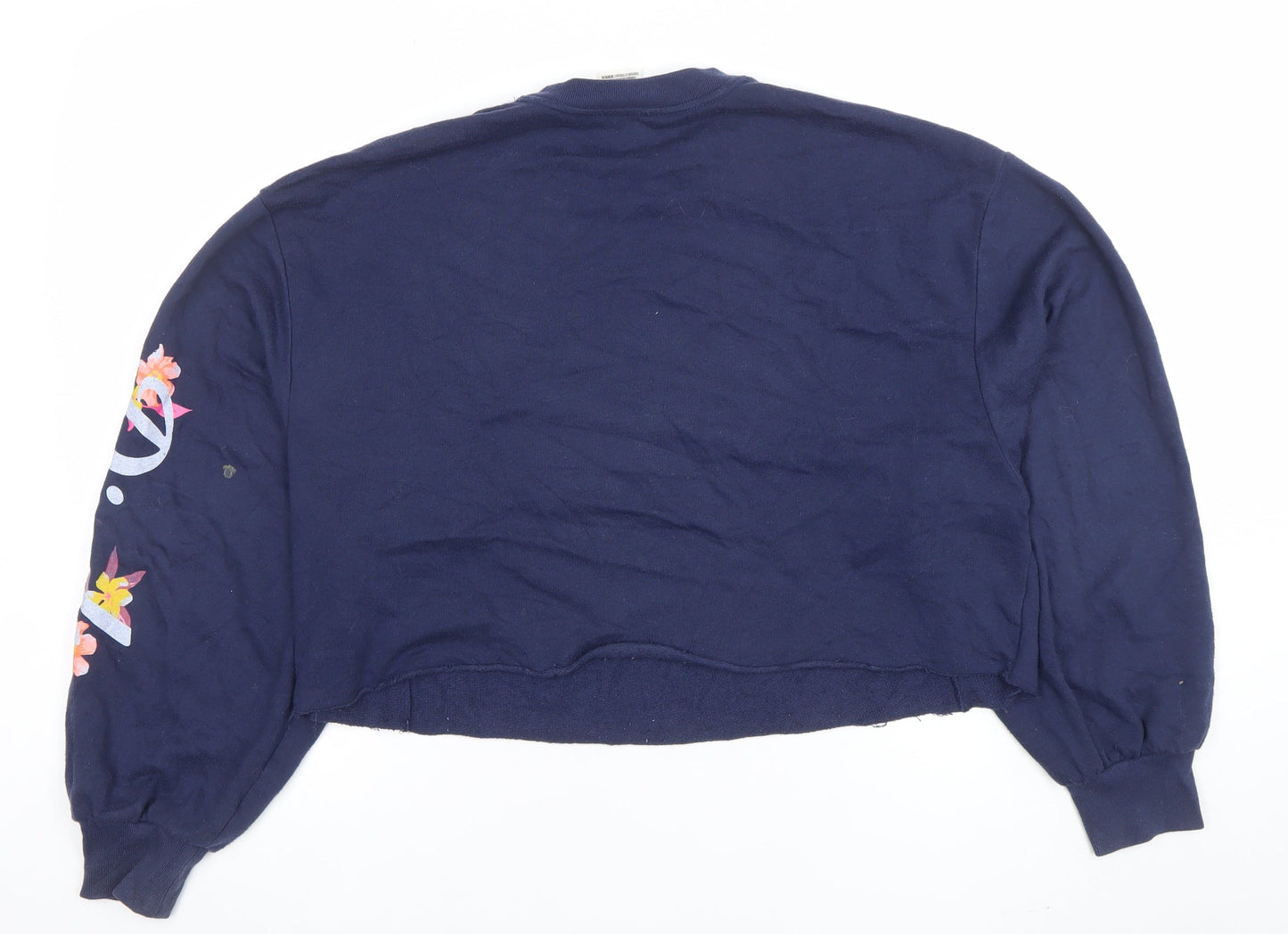 Womens UK Size XS Victoria’s Secret PINK Blue Pullover Sweatshirt