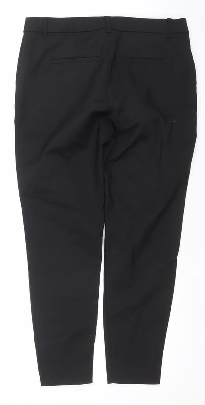 Womens UK Size L VERO MODA Slim Fit Business Casual Workwear Black Trousers