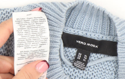 Womens UK Size XL VERO MODA Blue Pullover Jumper