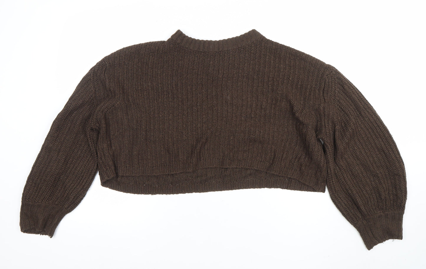 Womens UK Size 14 Sweatshop Brown Pullover Jumper