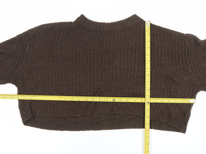 Womens UK Size 14 Sweatshop Brown Pullover Jumper