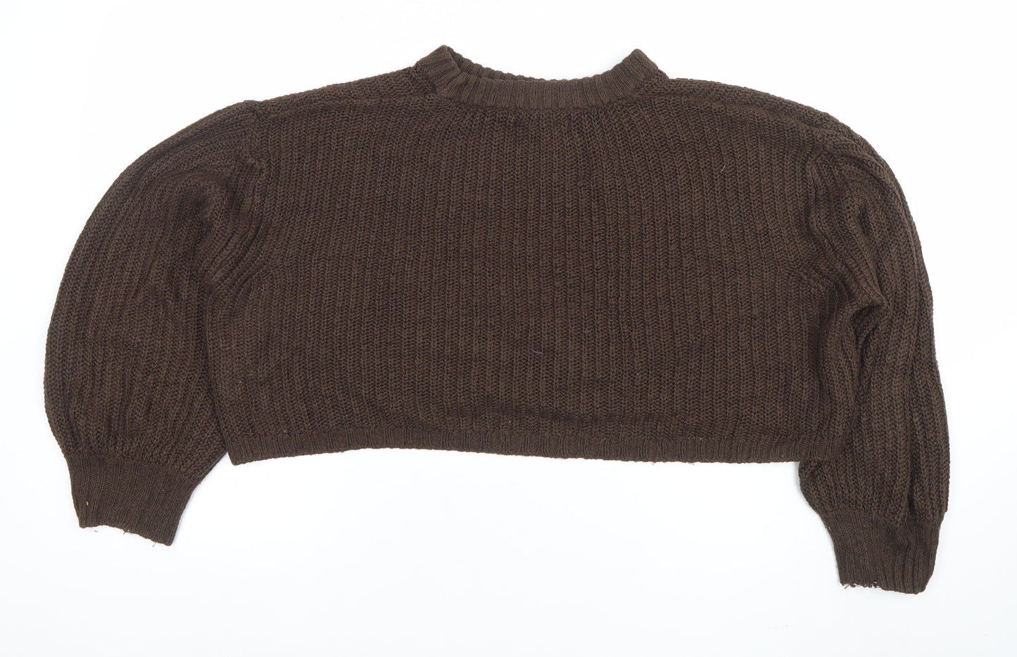 Womens UK Size 14 Sweatshop Brown Pullover Jumper