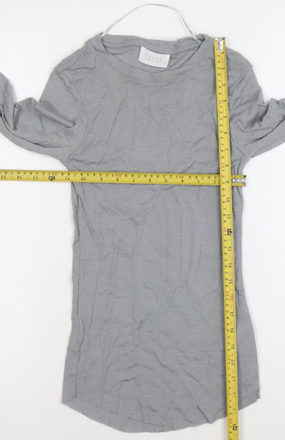 Womens UK Size 10 Savida Grey Basic T-Shirt