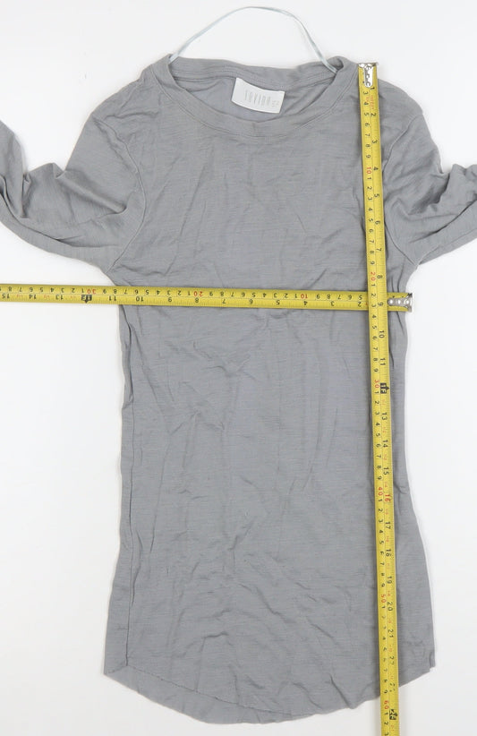 Womens UK Size 10 Savida Grey Basic T-Shirt