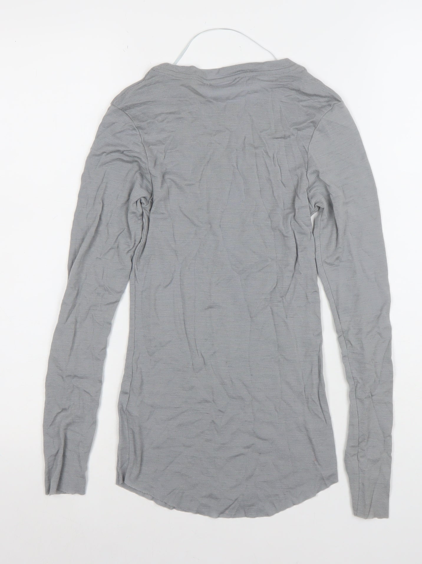 Womens UK Size 10 Savida Grey Basic T-Shirt