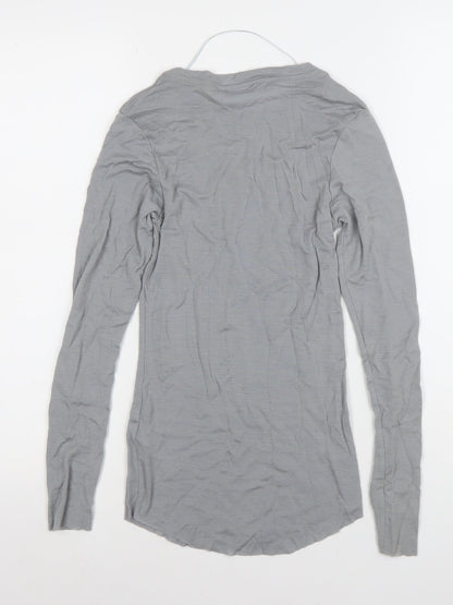 Womens UK Size 10 Savida Grey Basic T-Shirt