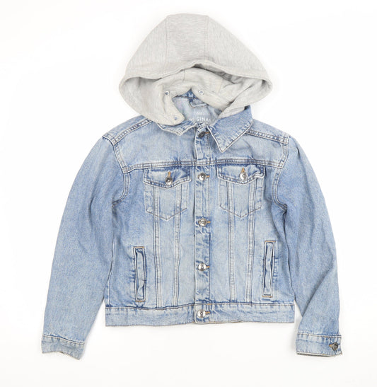 Girls UK Size 11 Years Marks and Spencer Blue Basic Jacket