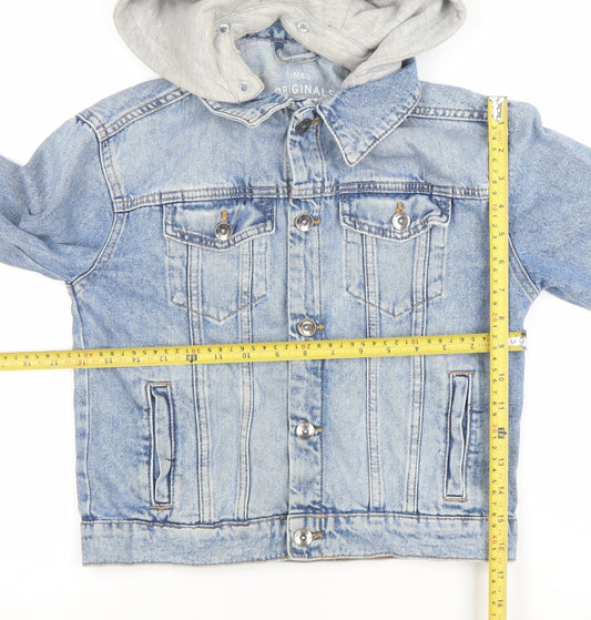 Girls UK Size 11 Years Marks and Spencer Blue Basic Jacket