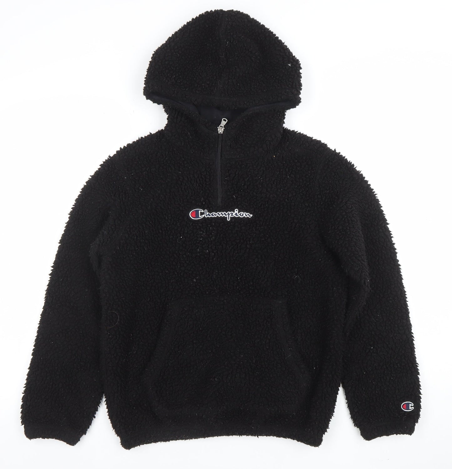 Girls UK Size L Champion Black Pullover Hoodie