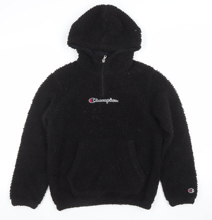 Girls UK Size L Champion Black Pullover Hoodie