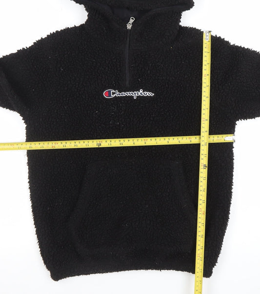 Girls UK Size L Champion Black Pullover Hoodie