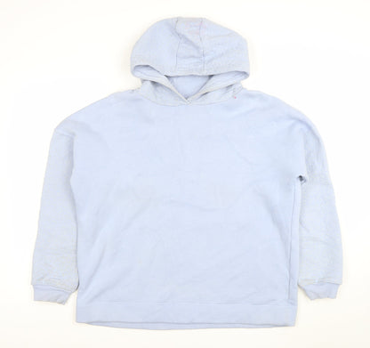 Womens UK Size M Gallery Blue Pullover Hoodie