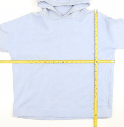 Womens UK Size M Gallery Blue Pullover Hoodie