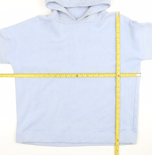Womens UK Size M Gallery Blue Pullover Hoodie