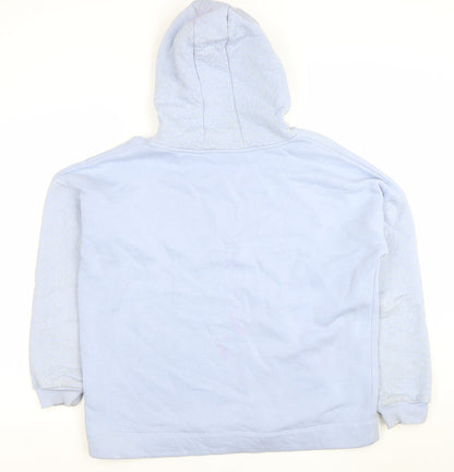 Womens UK Size M Gallery Blue Pullover Hoodie