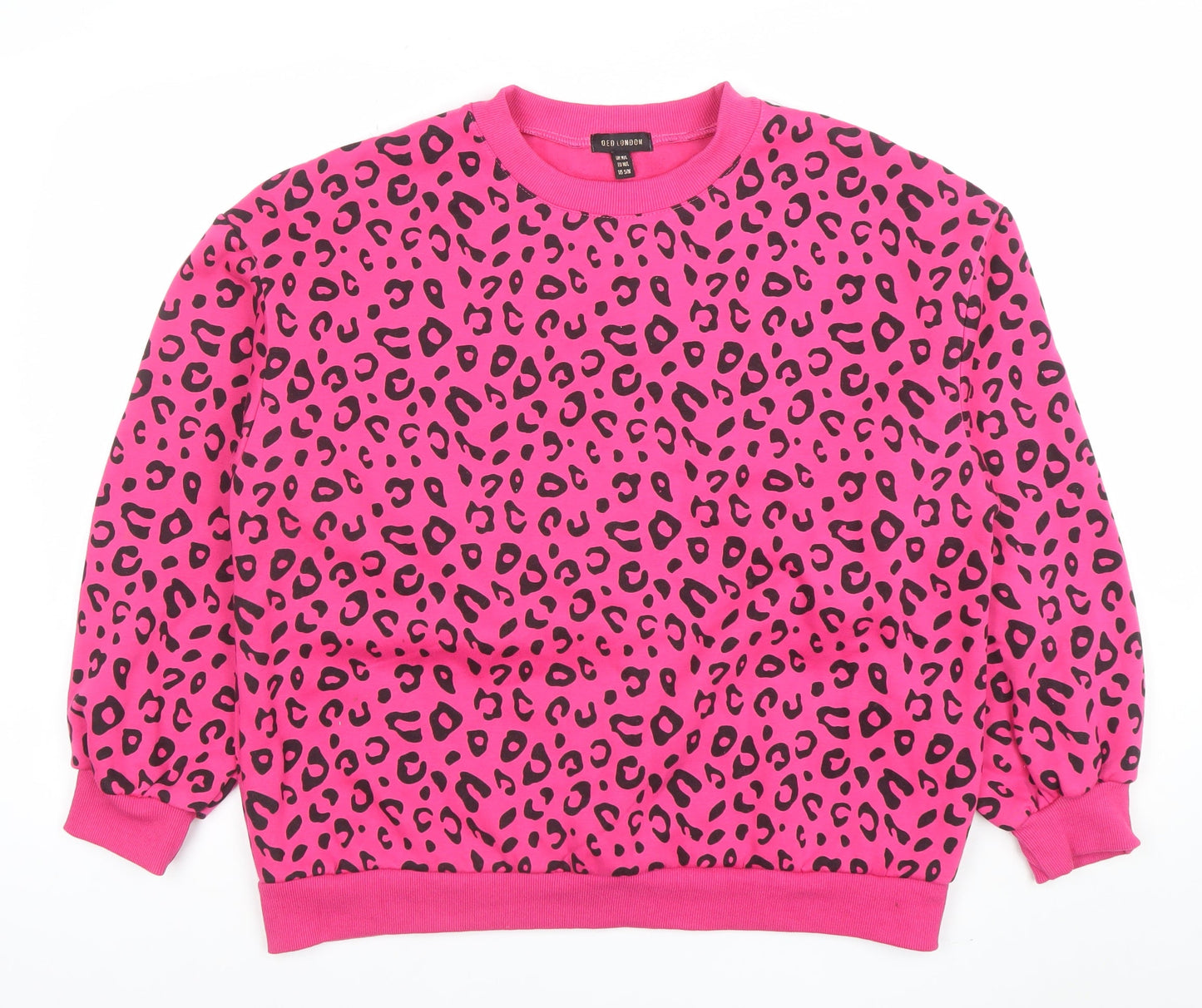 Womens UK Size M/L QED London Pink Pullover Sweatshirt