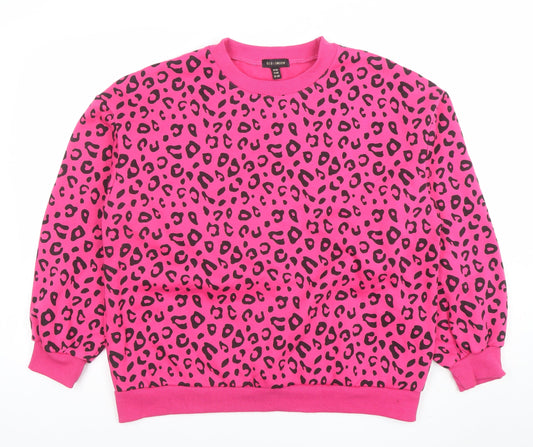Womens UK Size M/L QED London Pink Pullover Sweatshirt