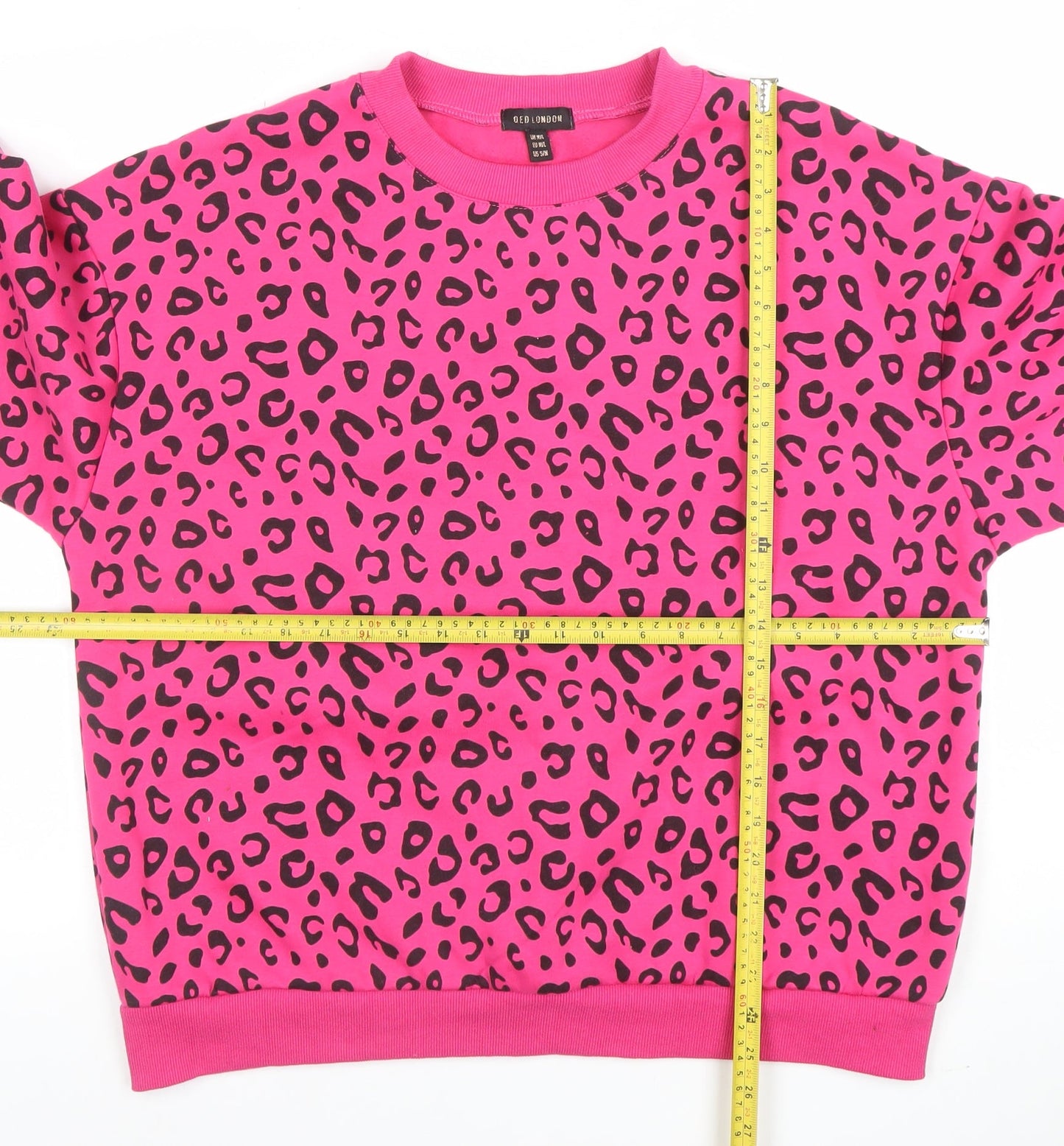 Womens UK Size M/L QED London Pink Pullover Sweatshirt