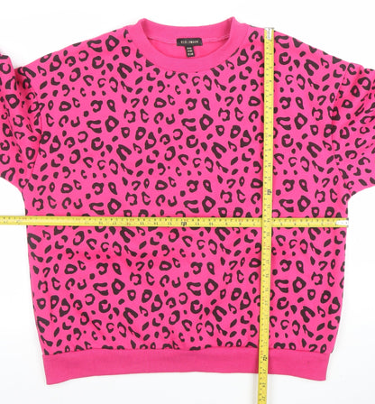 Womens UK Size M/L QED London Pink Pullover Sweatshirt