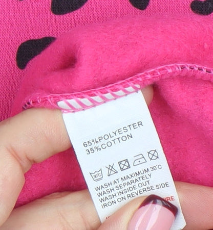 Womens UK Size M/L QED London Pink Pullover Sweatshirt