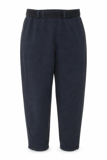 Womens UK Size 10 Ted Baker Regular Fit Paperbag Blue Trousers