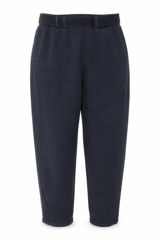 Womens UK Size 10 Ted Baker Regular Fit Paperbag Blue Trousers