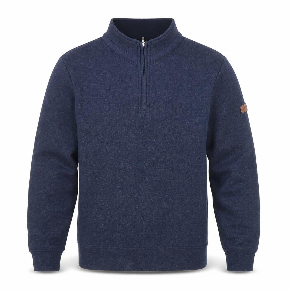 Mens UK Size M Mistral Clothing Co. Blue Henley Sweatshirt