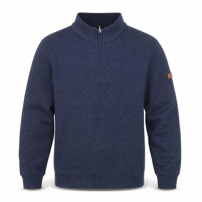 Mens UK Size M Mistral Clothing Co. Blue Henley Sweatshirt