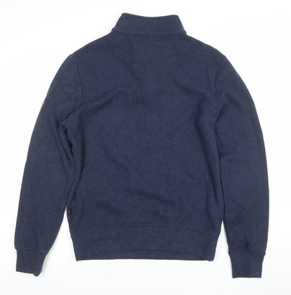 Mens UK Size M Mistral Clothing Co. Blue Henley Sweatshirt