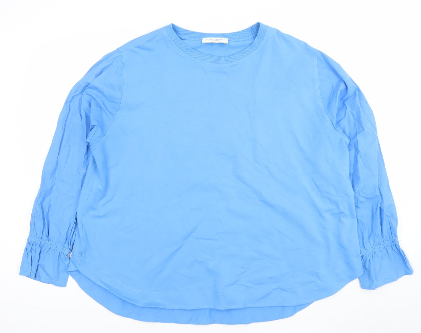 Womens UK Size XL Carolyn Donnelly The Edit Blue Jersey T-Shirt