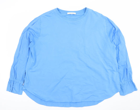 Womens UK Size XL Carolyn Donnelly The Edit Blue Jersey T-Shirt