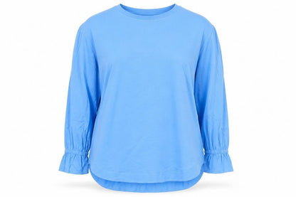 Womens UK Size XL Carolyn Donnelly The Edit Blue Jersey T-Shirt