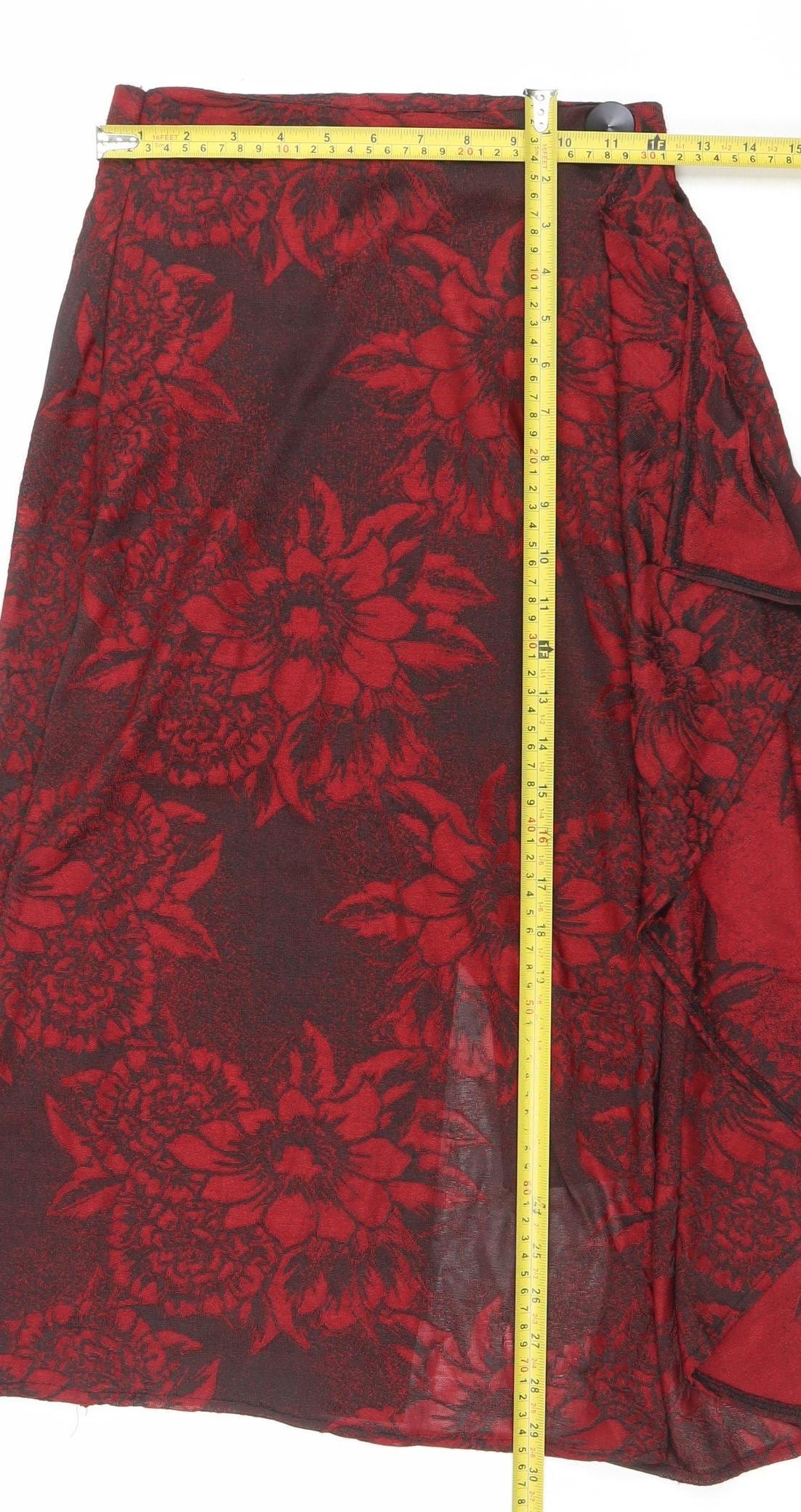 Womens UK Size S Zara Wrap Chiffon Skirt