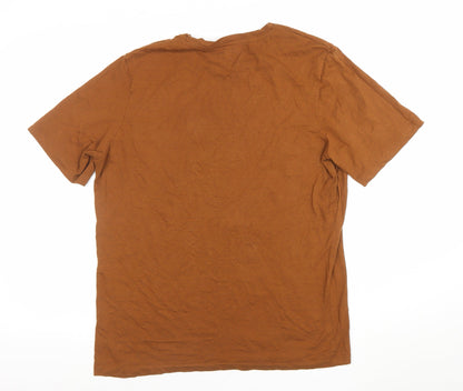 Mens UK Size L JACK & JONES Brown  T-Shirt