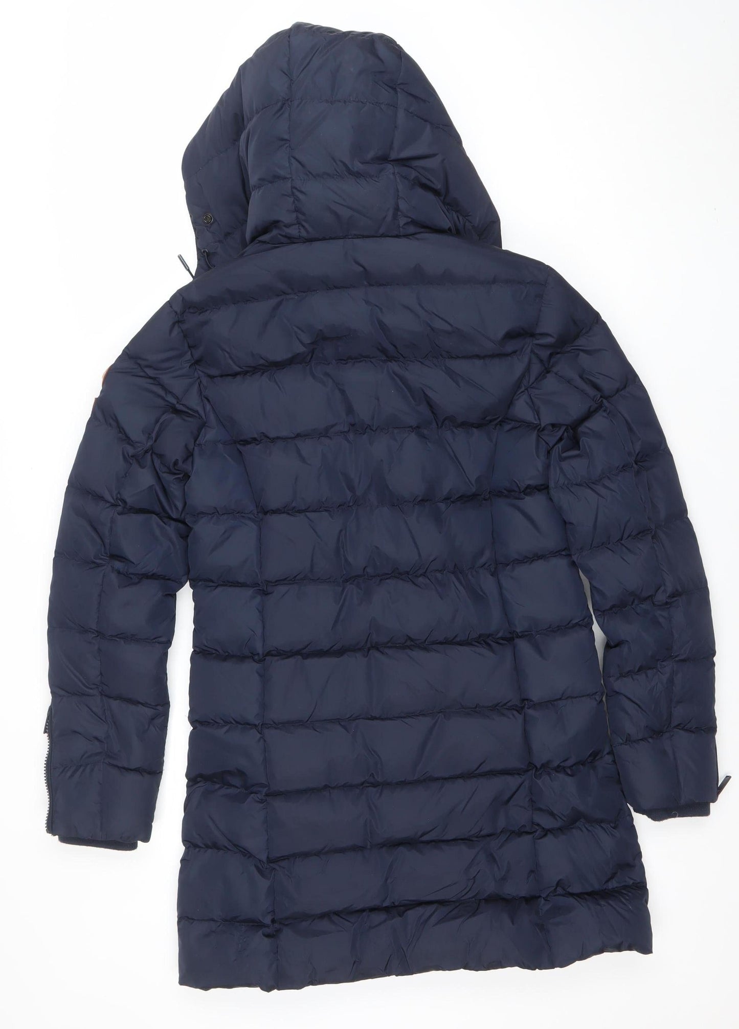 Womens UK Size 8 Superdry Blue Puffer Jacket