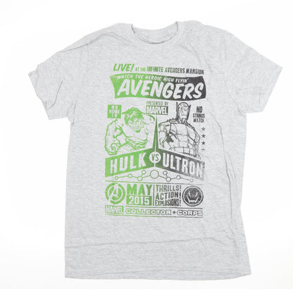 Mens UK Size M Marvel Grey  T-Shirt